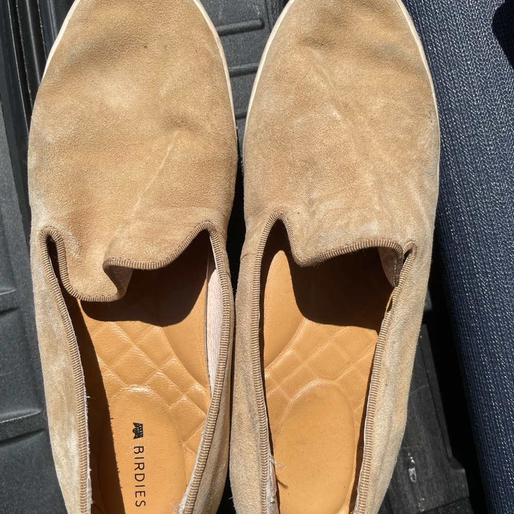 Birdies Tan Suede Camel Sneakers Slip On Shoes swift - Picture 4 of 6